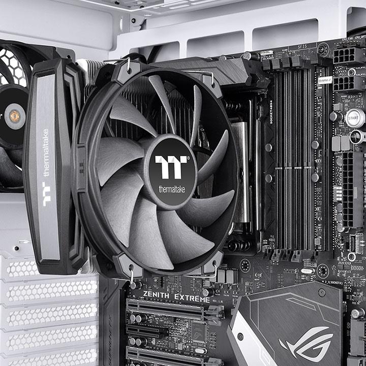 Купить Thermaltake TOUGHAIR TRX40 Prozessor Luftkühlung 14 cm Aluminium - Schwarz 1 Stück(e) (CL-P095-PL14BL-A) в магазине wardena.ru