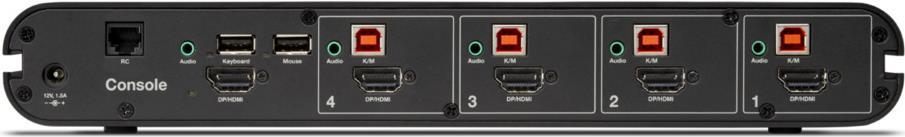 Купить BELKIN 4P SNGL HEAD DP/HDMI TO DP/HDMI VIDEO SEC DT KVM SW NO CAC PP4.0 (F1DN104KVM-UNN4) в магазине wardena.ru