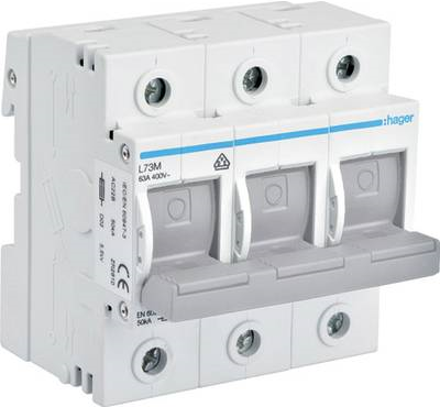 Купить Hager L73M. Nominale Stromabgabe: 63 A. Gewicht: 355 g (L73M) в магазине wardena.ru