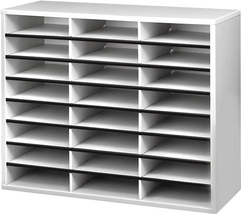 Купить Fellowes Post- und Broschüren Manager, 24 Fächer horizontal grau, zur Aufbewahrung und Sortierung von Post und Bro- (25041) в магазине wardena.ru