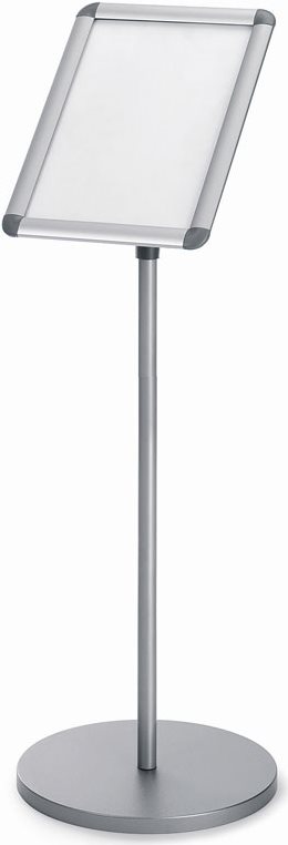 Купить NOBO Infoständer DIN A3, Maße: (B)350 x (T)70 x (H)1.010 mm Farbe: silber, höhenverstellbarer Ständer, runder Tellerfuß (1902384) в магазине wardena.ru