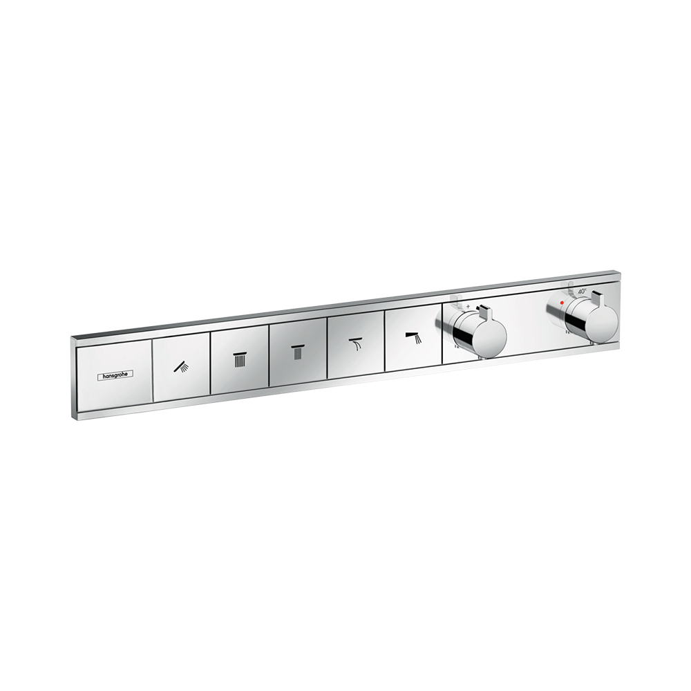 Купить Hansgrohe RainSelect Термостат для душа скрытого монтажа с 5 кнопками хром 15384000 в магазине wardena.ru