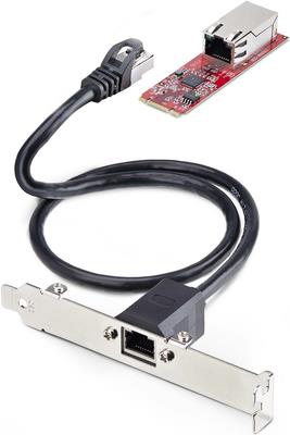 Купить StarTech.com 1-Port 2.5GbE M.2 Network Card, Multi-Gigabit Speeds (2.5G/1G/100M/10M) - NBASE-T (802.3bz), PCIe Ethernet M.2 2280, B/M Key - NIC for SFFs/Desktop PCs, Includes 2ft Cat6 adapter, Full/Low Brackets (MR12GI-N (MR12GI-NETWORK-CARD) в магазине wardena.ru