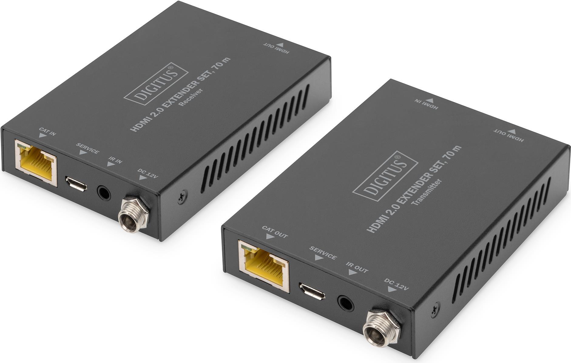 Купить DIGITUS DS-55506 - Sender und Empfänger - Video-/Audio-/Infrarot-Übertrager - HDMI - über CAT 5e/6/6a/7 - bis zu 70 m в магазине wardena.ru