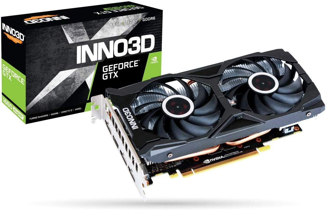 Купить Inno3D GTX1660 Super Twin X2 6144MB,PCI-E,HDMI,3xDP (N166S2-06D6-1712VA15L) в магазине wardena.ru