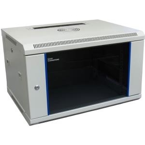 Купить 19" Wandgehäuse, 6HE, lichtgrau (RAL7035) 600 x 450mm, fertig montiert, Good Connections® (GC-R0002) в магазине wardena.ru