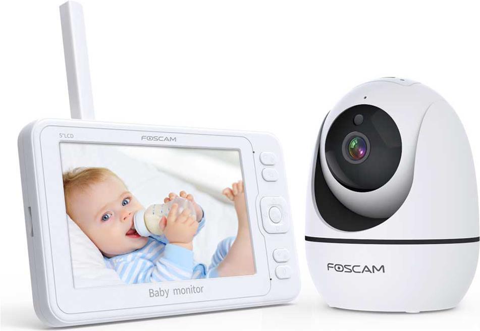 Купить Foscam BM1 Baby Monitor Überwachungsset [Indoor, 1080p Full HD, WLAN, Kabellose Verbindung] (BM1) в магазине wardena.ru