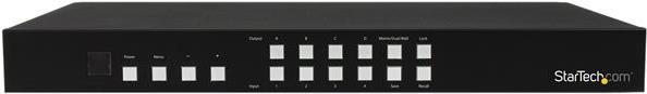 Купить StarTech.com 4x4 HDMI Matrix Switch mit Bild und Bild Multiviewer o. Videowand - Video Combining - Digital Signage Controller - Video/Audio-Schalter - Desktop - für P/N: SVA12M5NA (VS424HDPIP) в магазине wardena.ru