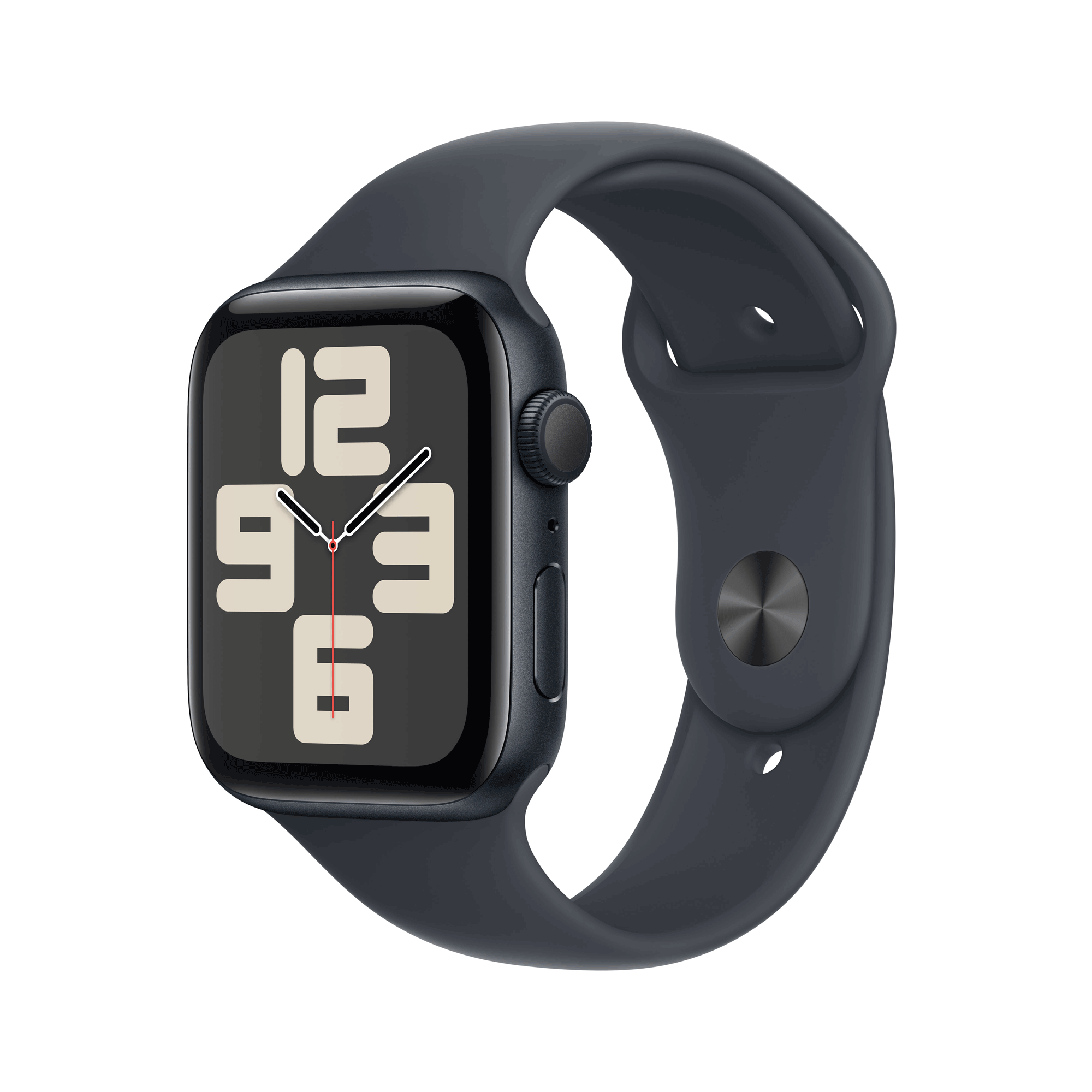 Купить Apple Watch SE GPS 44mm Midnight Aluminium Case mit Midnight Sport Band - S/M (MXEJ3QF/A) в магазине wardena.ru