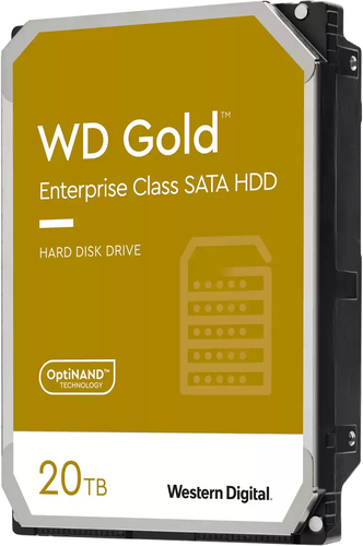 Купить WD Gold WD201KRYZ - Festplatte - 20 TB - intern - 3.5" (8.9 cm) - SATA 6Gb/s - 7200 U/min - Puffer: 512 MB в магазине wardena.ru