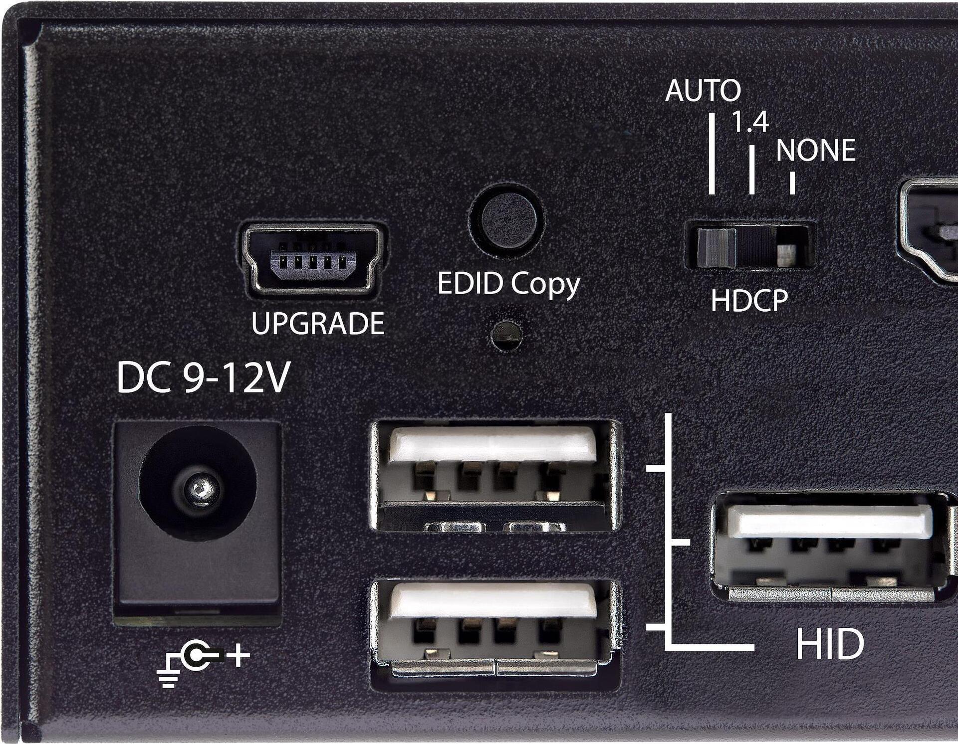 Купить StarTech.com 2 Port HDMI KVM-Switch - Einzelmonitor 4K 60Hz Ultra HD HDR - HDMI 2.0 KVM Umschalter mit 2 Port USB-3.0-Hub (5 Gbit/s) und 4x USB 2.0-HID - Audio - Hotkey - TAA (SV231HU34K6) в магазине wardena.ru