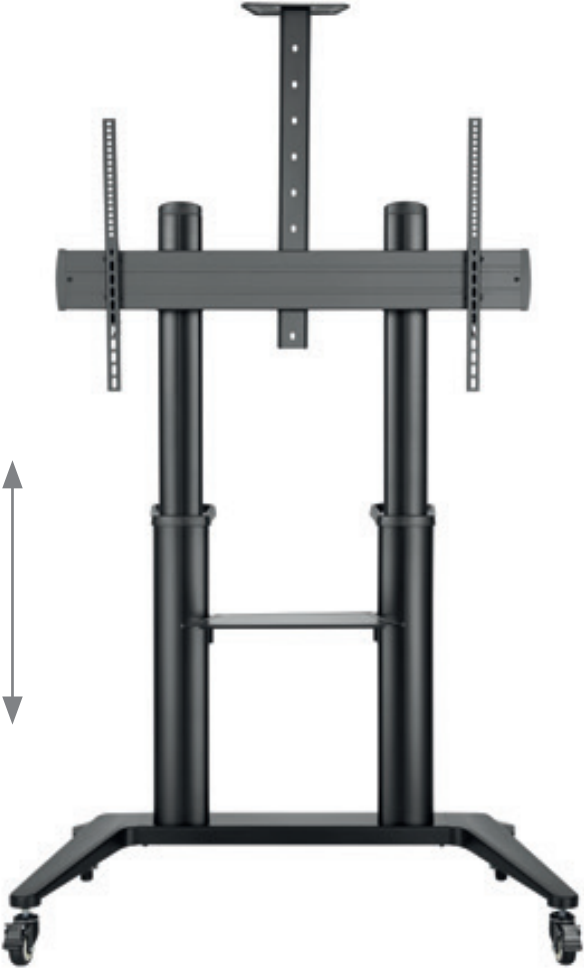 Купить HAGOR BrackIT Stand HD XXL - Wagen - für Flachbildschirm / AV-Ausrüstung - Schwarz - Bildschirmgröße: 165-305 cm (65"-120") (8208) в магазине wardena.ru