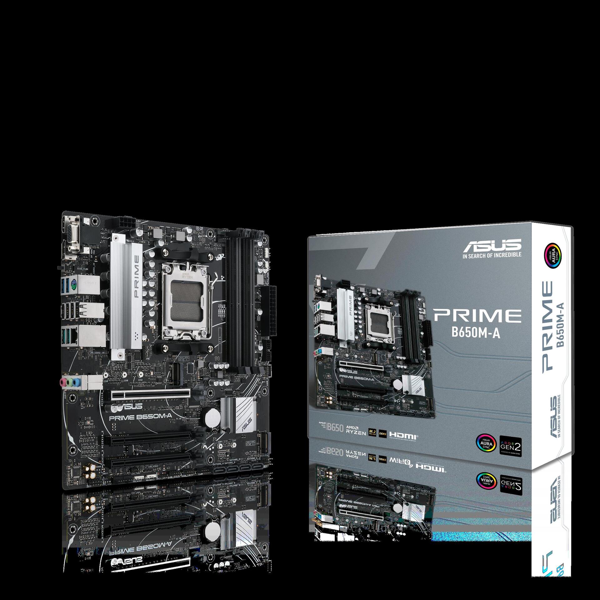 Купить ASUS Prime B650M-A-CSM - Motherboard - Sockel AMD AM5 - H610 Chipsatz - Onboard-Grafik (CPU erforderlich) - HD Audio (8-Kanal) (90MB1C10-M0EAYC) в магазине wardena.ru