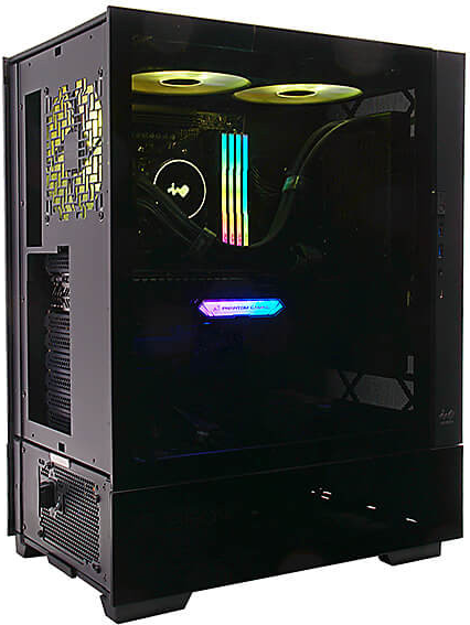 Купить In Win Base Edition - Full Tower - PC - Gold - ATX - EATX - micro ATX - Mini-ITX - Aluminium - Gehärtetes Glas - 16 cm (IW-CS-MFBASE-BLK) в магазине wardena.ru