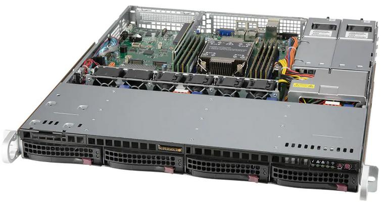 Купить Server Supermicro SYS-510P-MR-EU SuperServer • 813MF2TS-R407CBP2 • X12SPO-F • 1U IPMI в магазине wardena.ru