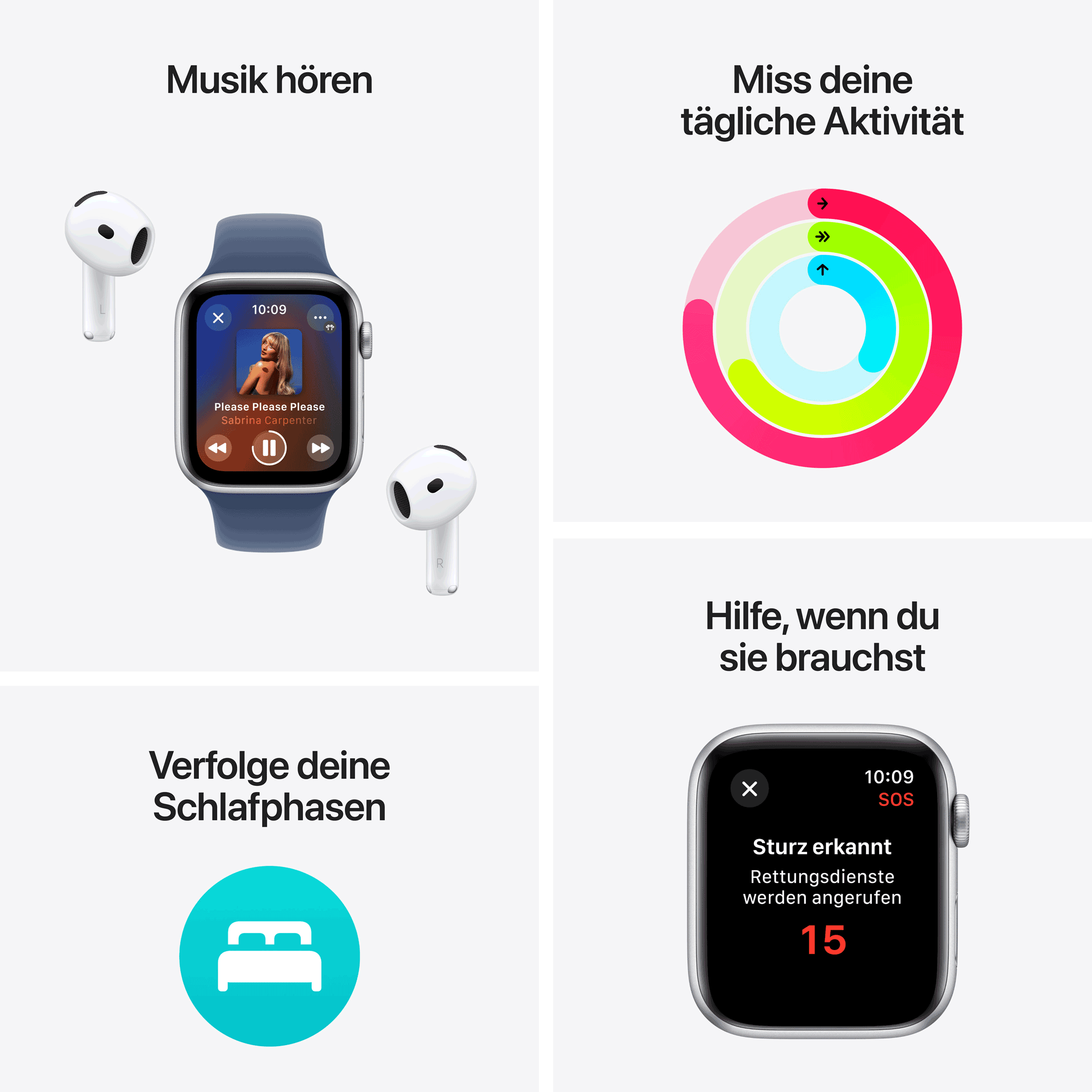Купить Apple Watch SE GPS 40mm Starlight Aluminium Case mit Starlight Sport Band - S/M (MXEF3QF/A) в магазине wardena.ru
