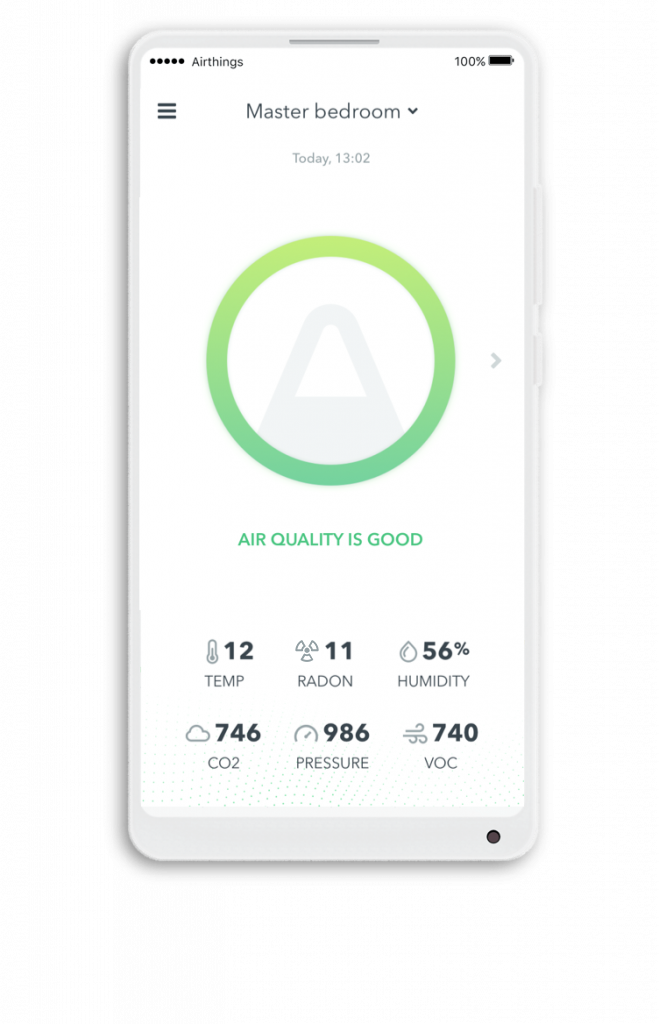 Купить Airthings Wave Plus Smart-Home-Multisensor Kabellos Bluetooth (2910) в магазине wardena.ru