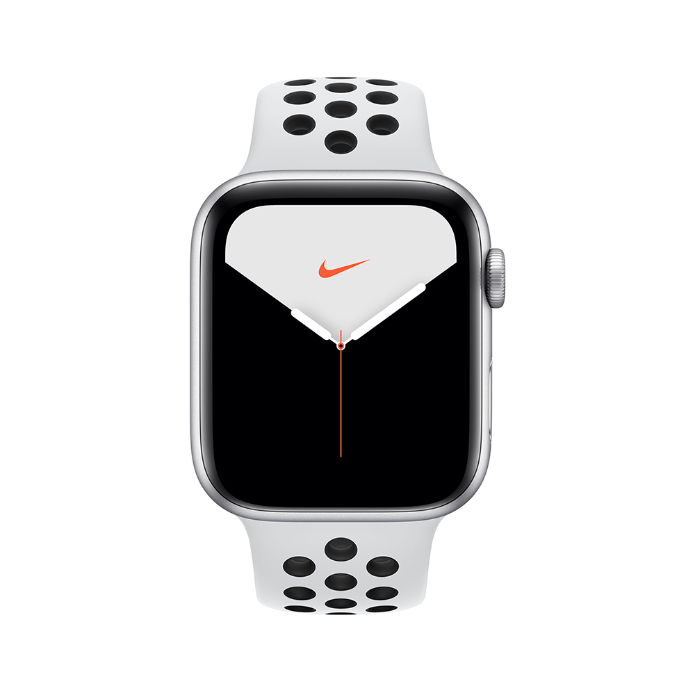 Купить Apple Watch Nike Series 5 (GPS + Cellular) - 40 mm - Aluminium, Silber - intelligente Uhr mit Nike Sportband - Flouroelastomer - pures Platin/schwarz - Bandgröße 130-200 mm - S/M/L - 32 GB - Wi-Fi, Bluetooth - 4G - 30.8 (MX3C2FD/A) в магазине wardena.ru
