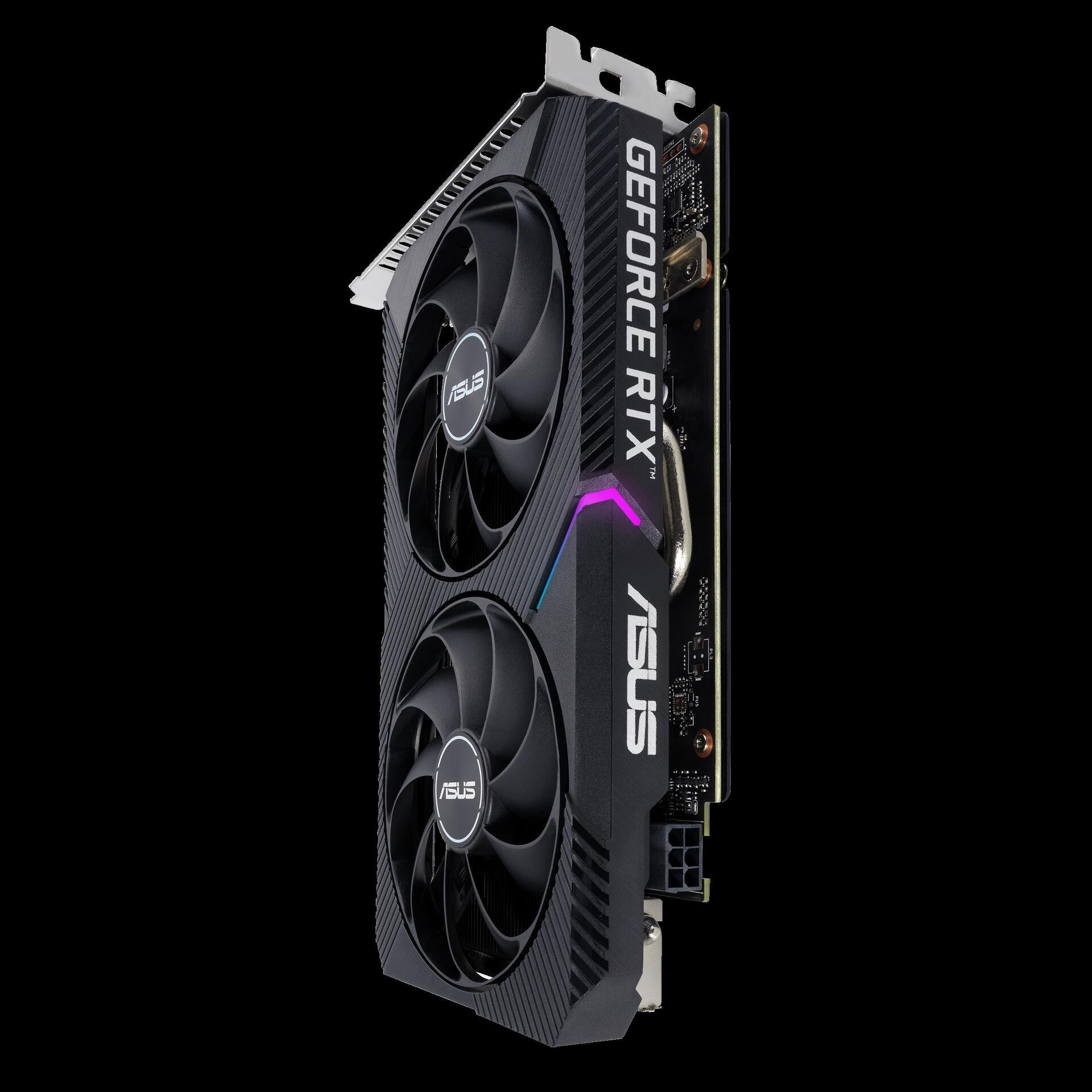 Купить ASUS Dual GeForce RTX 3050 V2 - OC Edition - Grafikkarten - GF RTX 3050 - 8GB GDDR6 - PCIe 4,0 - DVI, HDMI, DisplayPort (90YV0GH6-M0NA00) в магазине wardena.ru