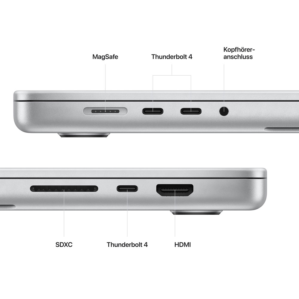 Купить Apple MacBook Pro 41cm(16‘‘) M2 Max 12-Core 1TB silber (MNWE3D/A) в магазине wardena.ru