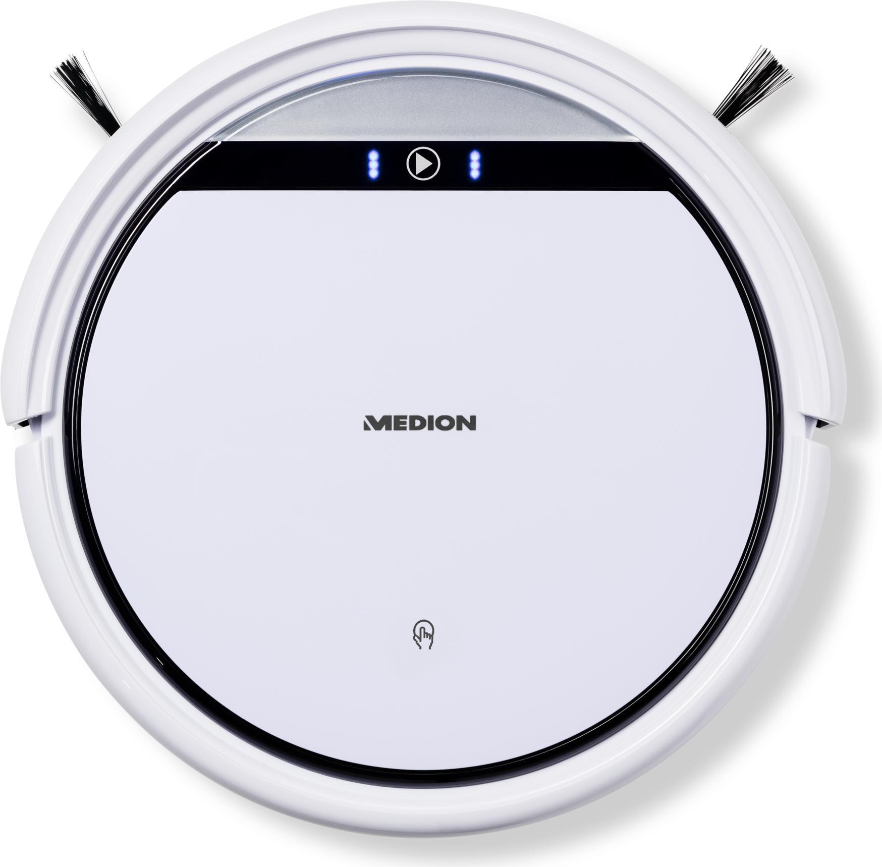 Купить Medion MD 10065 Saugroboter Weiß, Schwarz 1 virtuelle Wand, Fernbedienbar (MD 10065) в магазине wardena.ru