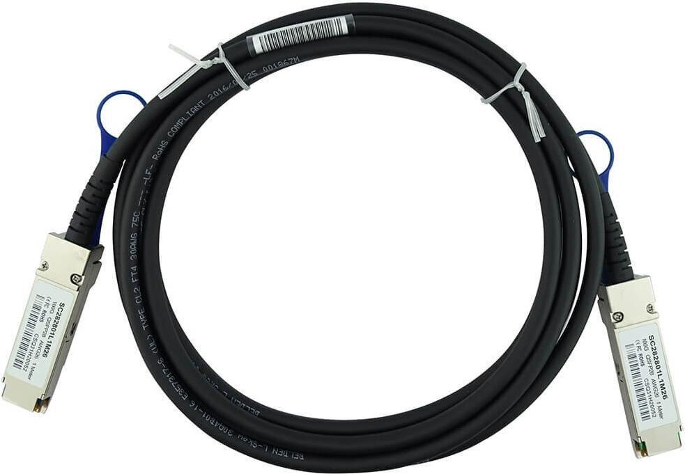 Купить Kompatibles Lenovo AV20 BlueLAN SC282801L3M26 QSFP28 Direct Attach Kabel, 100GBASE-CR4, Infiniband EDR, 26AWG, 3 Meter (AV20-BL) в магазине wardena.ru