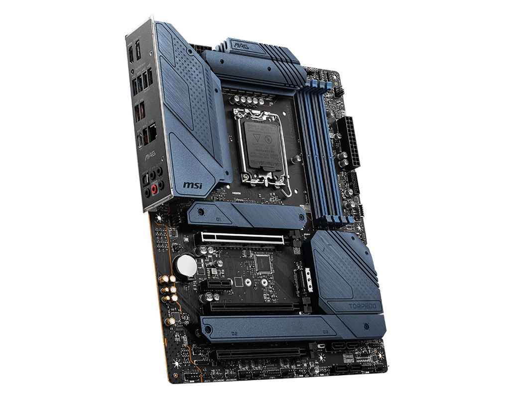 Купить MSI MAG Z690 TORPEDO - Motherboard - ATX - LGA1700-Sockel - Z690 Chipsatz - USB-C Gen2, USB 3.2 Gen 1, USB 3.2 Gen 2, USB-C Gen 2x2 - 2.5 Gigabit LAN - Onboard-Grafik (CPU erforderlich) - HD Audio (8-Kanal) (7D32-001R) в магазине wardena.ru