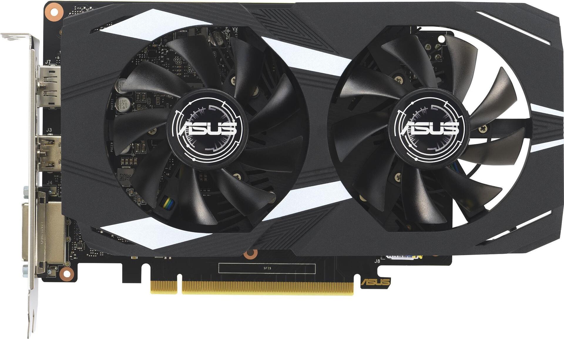 Купить ASUS Dual -GTX1630-O4G NVIDIA GeForce GTX 1630 4 GB GDDR6 (90YV0I54-M0NA00) в магазине wardena.ru