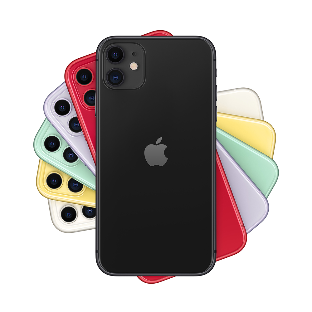 Купить Apple iPhone 11 15,5 cm (6.1" ) 128 GB Dual-SIM Schwarz (MWM02ZD/A) в магазине wardena.ru