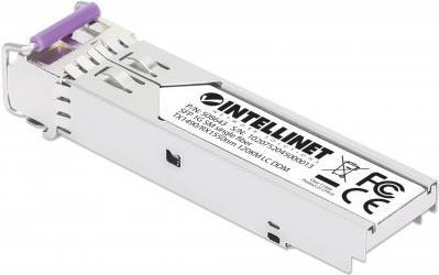 Купить INTELLINET Gigabit SFP Mini-GBIC Transceiver WDM bidirektional für LWL-Kabel 1000Base-BX-U (LC) Singlemode-Port, 120 km, BiDi WDM (RX1550/TX1490), MSA-konform für maximale Kompatibilität, silber (508643) в магазине wardena.ru