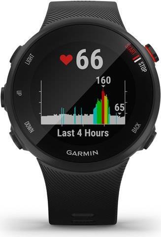 Купить Garmin Forerunner 45S - Schwarz - intelligente Uhr mit Band - Silikon - schwarz - Bandgröße 124-185 mm - S - Anzeige 2.6 cm (1.04") - Bluetooth, ANT+ - 32 g (010-02156-12) в магазине wardena.ru
