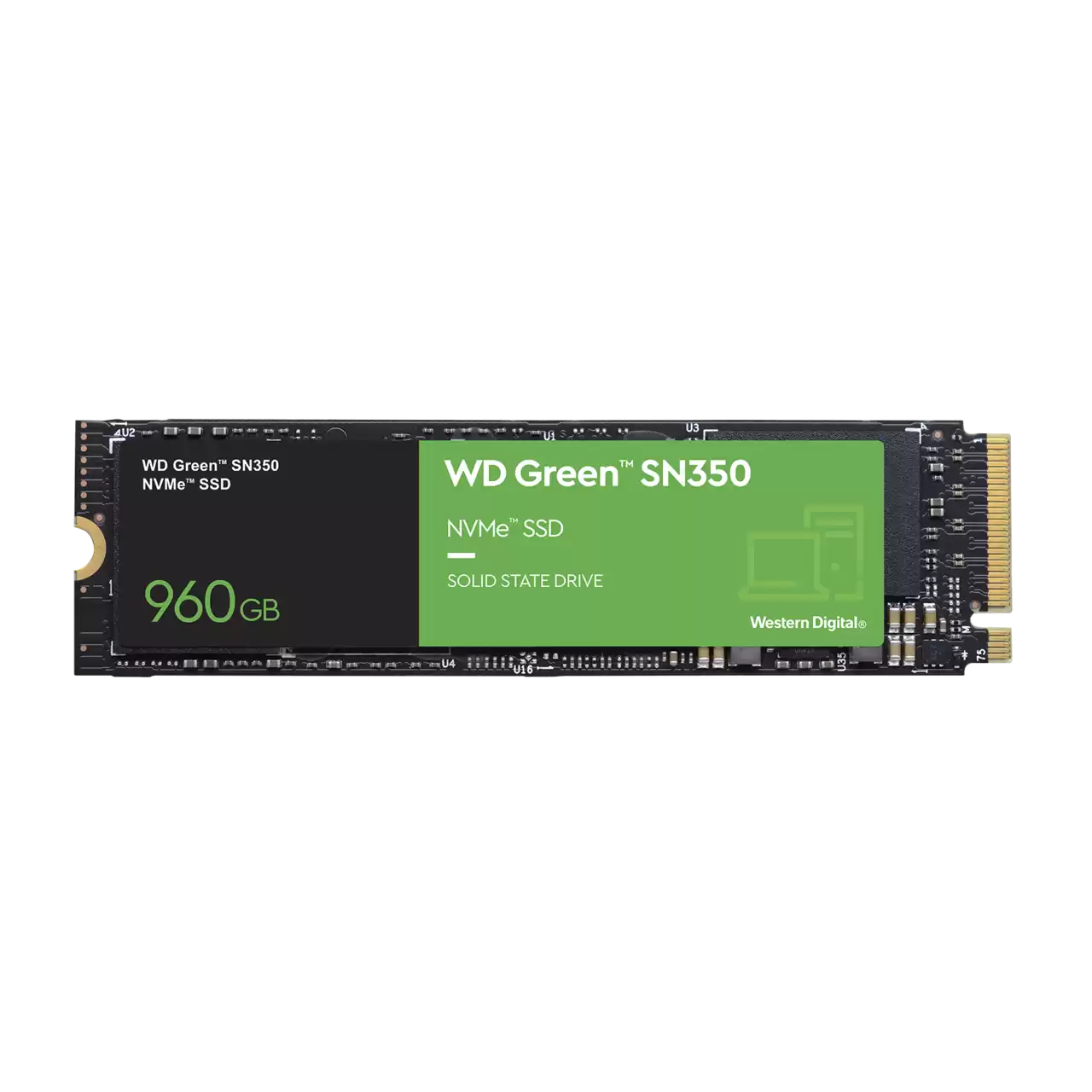 Купить WD Green SN350 NVMe SSD WDS960G2G0C - SSD - 960 GB - intern - M.2 2280 - PCI Express 3.0 x4 (NVMe) в магазине wardena.ru
