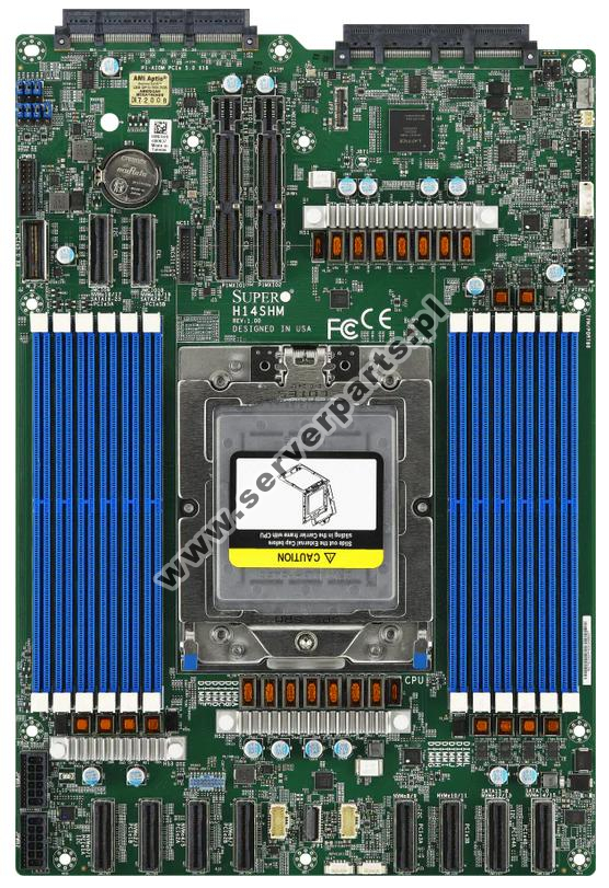 Купить Motherboard Supermicro MBD-H14SHM SoC SP5 AMD EPYC 9004 Series SATA M.2 DDR5 в магазине wardena.ru
