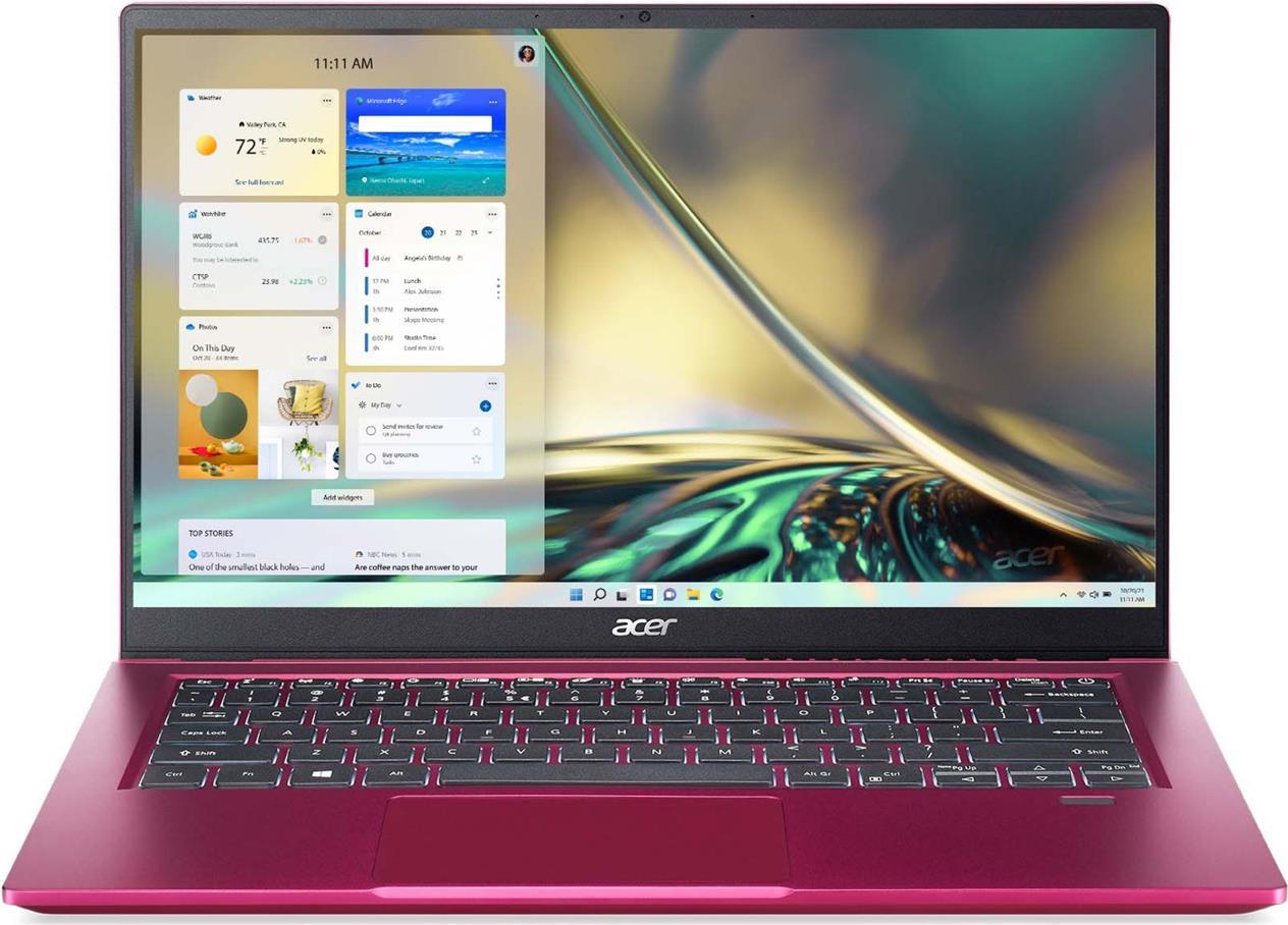 Купить Acer Swift 3 SF314-511 - Core i5 1135G7 - Win 10 Home 64-Bit - Iris Xe Graphics - 16GB RAM - 512GB SSD - 35,56 cm (14") IPS 1920 x 1080 (Full HD) - Wi-Fi 6 - Berry Red - kbd: Deutsch (NX.ACTEG.001) в магазине wardena.ru