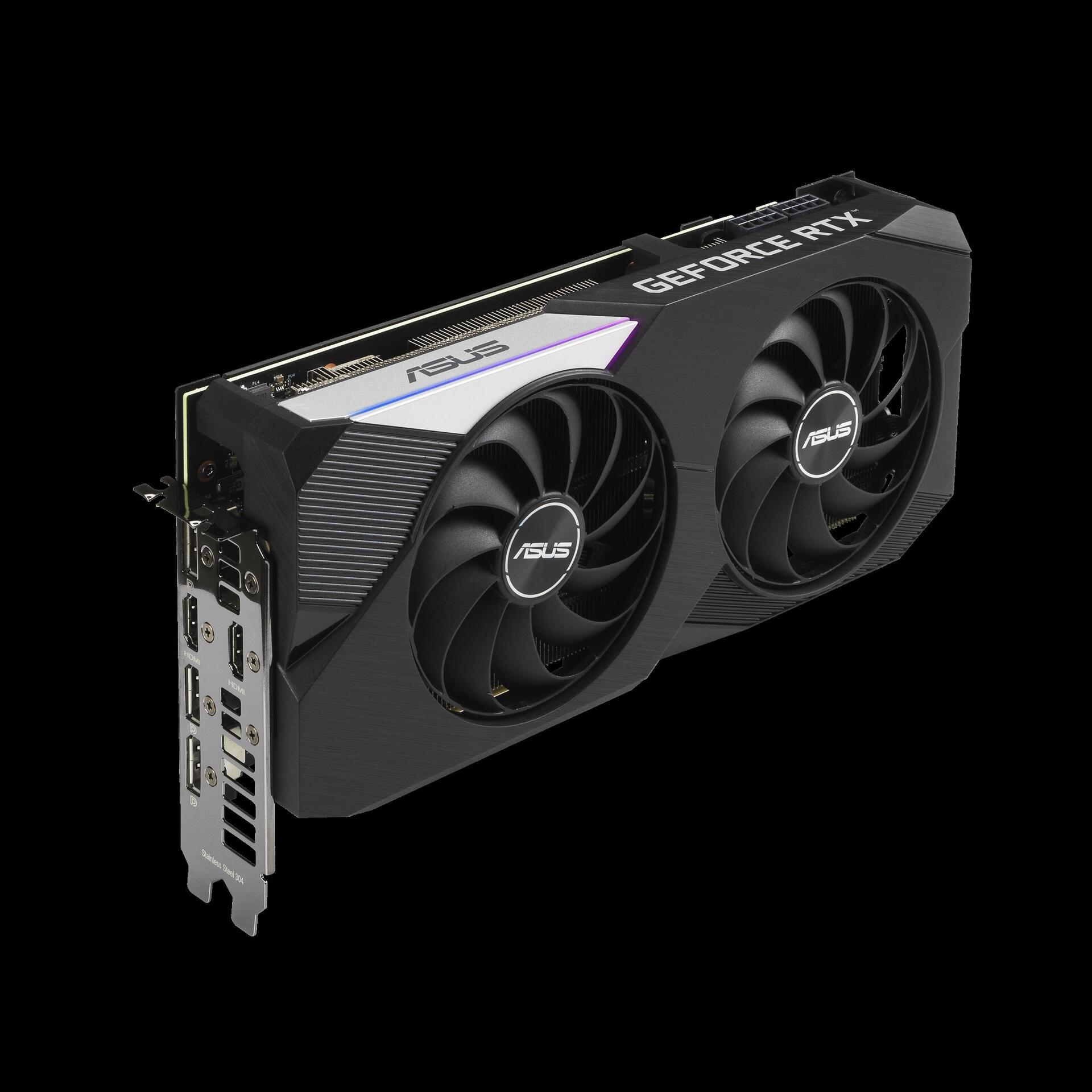 Купить ASUS DUAL-RTX3070-8G-V2 - Grafikkarten - GF RTX 3070 - 8 GB GDDR6 - PCIe 4.0 - 2 x HDMI, 3 x DisplayPort (90YV0FQD-M0NA00) в магазине wardena.ru