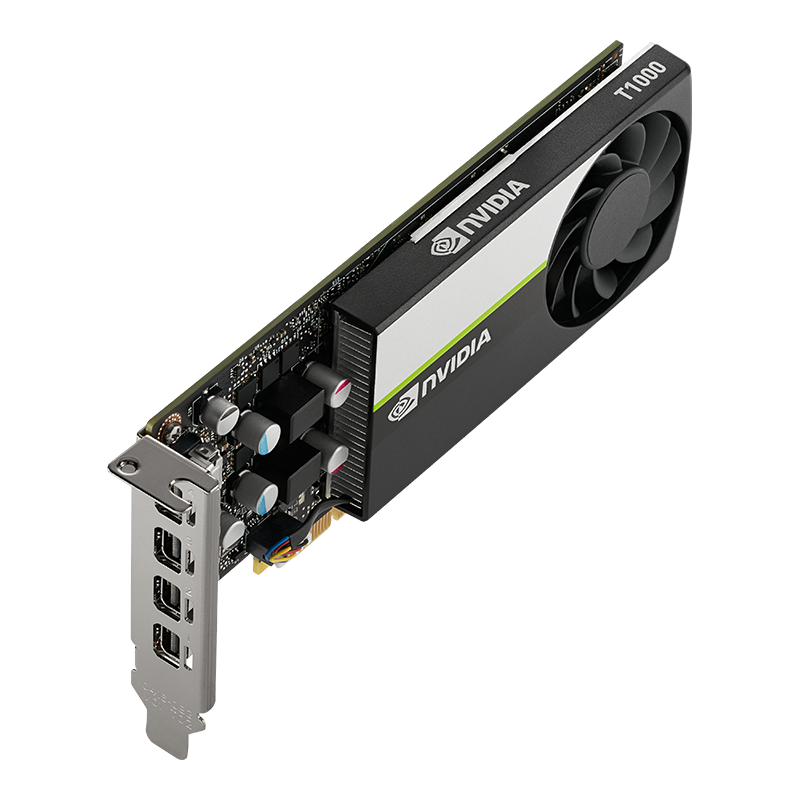 Купить PNY NVIDIA T1000 - Grafikkarten - T1000 - 4GB GDDR6 - PCIe 3.0 x16 Low-Profile - 4 x Mini DisplayPort (VCNT1000-PB) в магазине wardena.ru