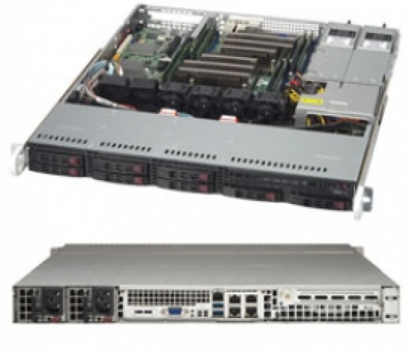 Купить Chassis Supermicro CSE-113MFAC2-R606CB 1U 600W Redundant Hot-Swap 8xHDD SATA/SAS в магазине wardena.ru