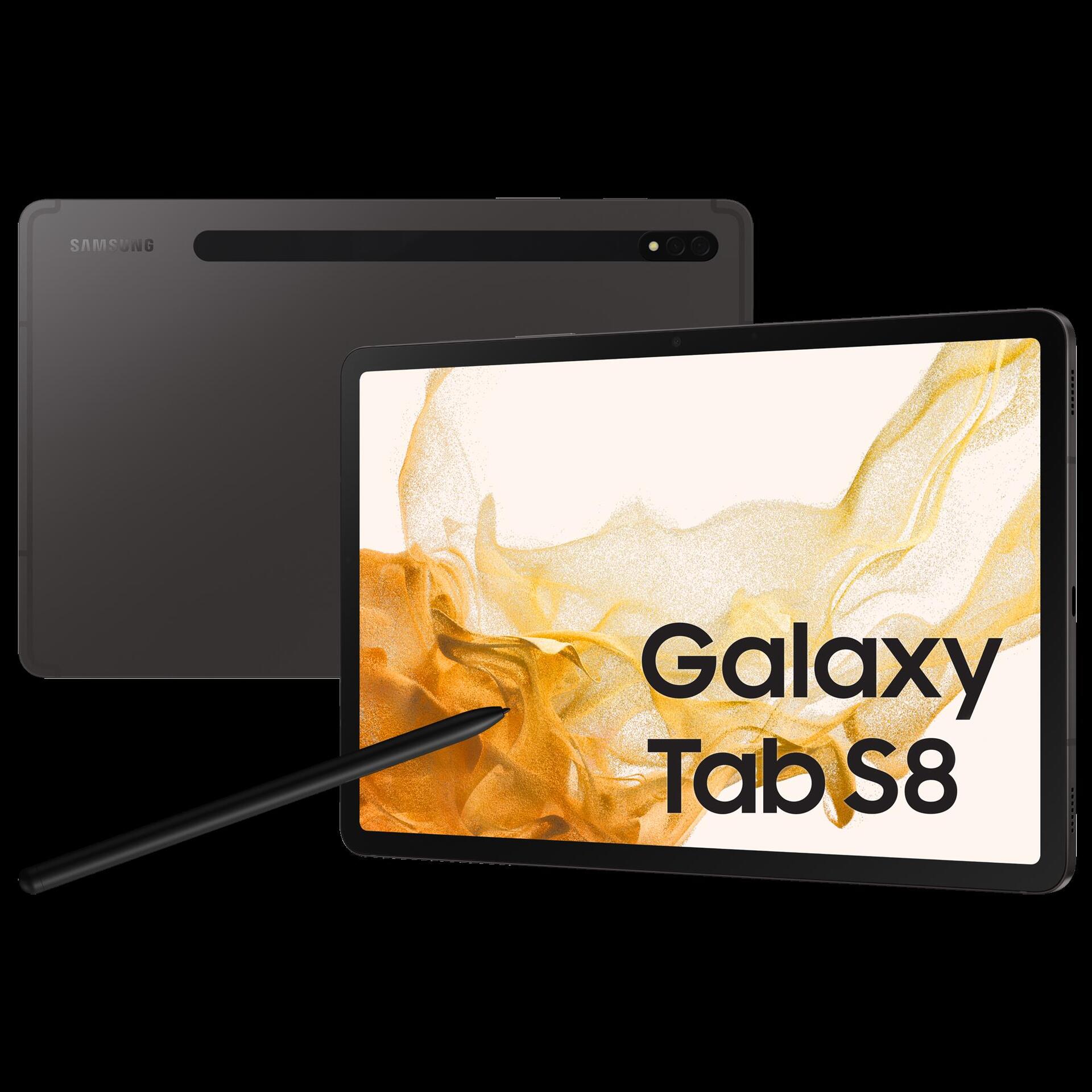 Купить Samsung Galaxy Tab S8 - Tablet - Android - 128 GB - 27.81 cm (11") TFT (2560 x 1600) - microSD-Steckplatz - 3G, 4G, 5G - Graphite (SM-X706BZAAEUE) в магазине wardena.ru