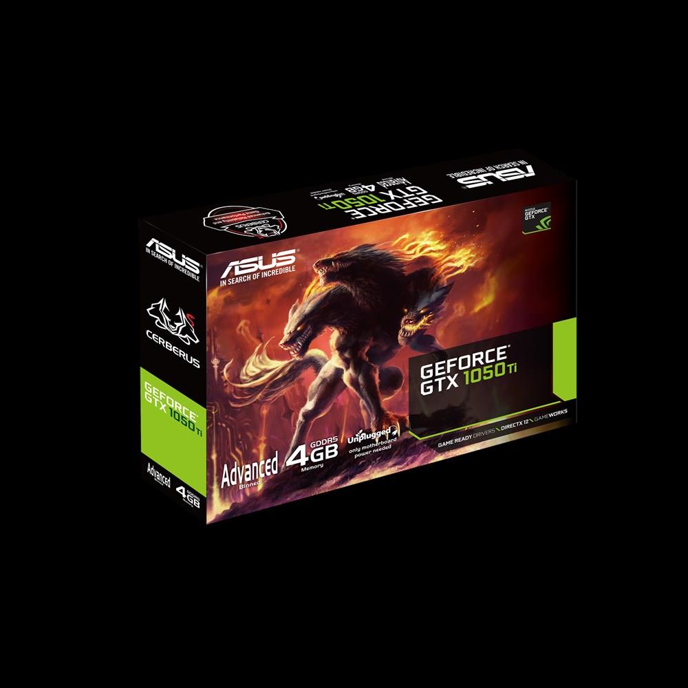 Купить ASUS CERBERUS-GTX1050TI-A4G - Advanced Edition - Grafikkarten - GF GTX 1050 Ti - 4GB GDDR5 - PCIe 3.0 x16 - DVI, HDMI, DisplayPort (90YV0A75-M0NA00) в магазине wardena.ru
