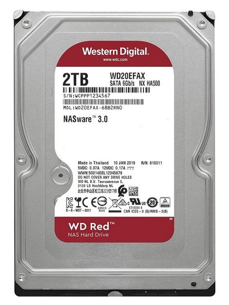 Купить Western Digital Red 3.5"  2000 GB Serial ATA III (WD20EFAX) в магазине wardena.ru