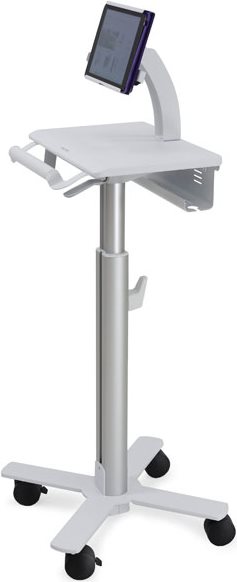 Купить Ergotron StyleView Tablet Cart, SV10 - Wagen für Tablet / Tastatur - medizinisch - Metall - weiß, Aluminium - Bildschirmgröße: bis zu 30,5 cm (bis zu 30,50cm (12") ) - Montageschnittstelle: 100 x 100 mm, 75 x 75 mm (SV10 (SV10-1400-0) в магазине wardena.ru