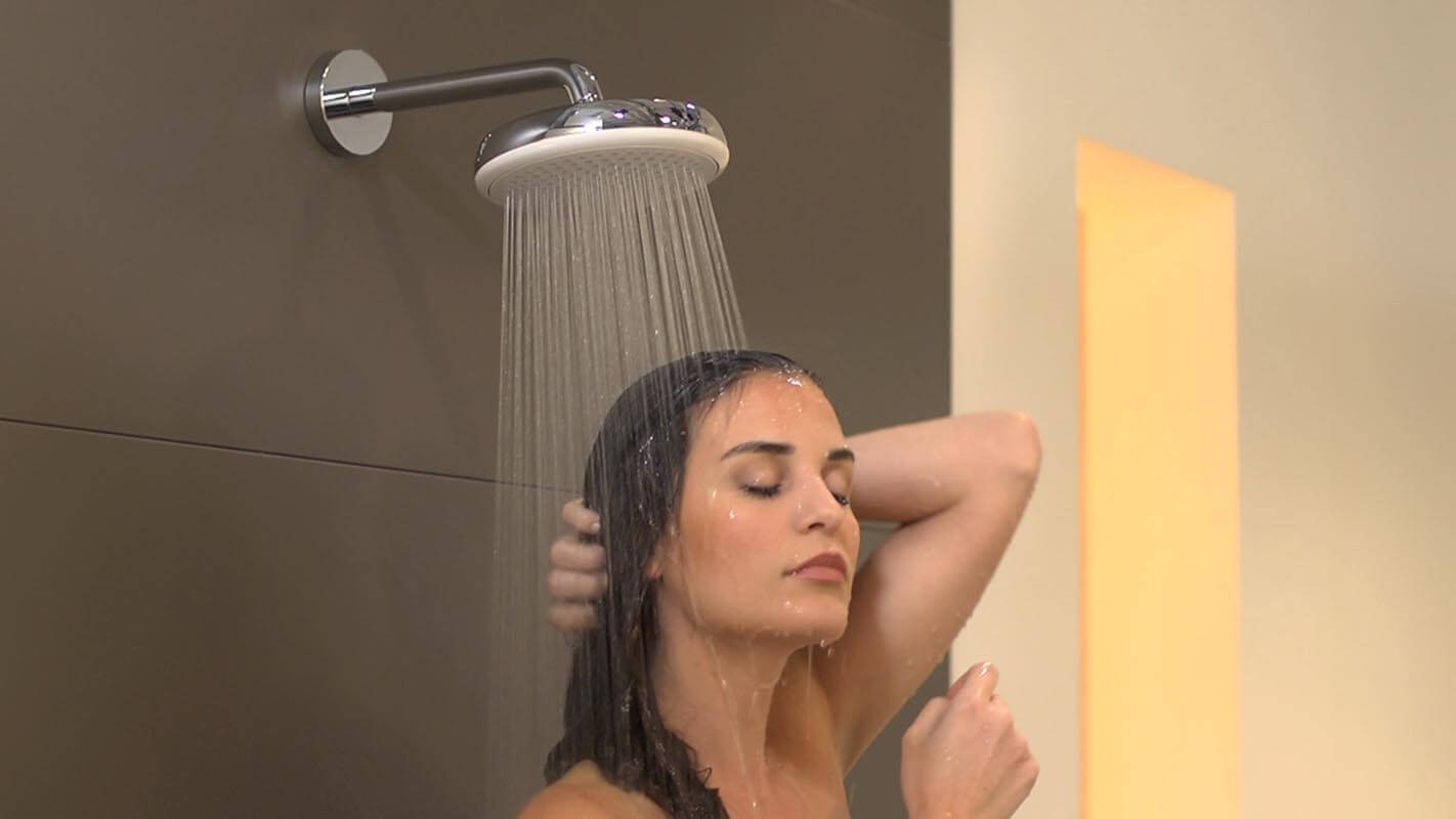 Купить Hansgrohe Crometta Верхний душ 160 1jet хром-белый матовый 26577400 в магазине wardena.ru