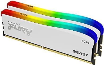 Купить Kingston FURY Beast - RGB Special Edition - DDR4 - Kit - 16 GB: 2 x 8 GB - DIMM 288-PIN - 3600 MHz / PC4-28800 - CL17 - 1.35 V - ungepuffert - non-ECC - weiß (KF436C17BWAK2/16) в магазине wardena.ru