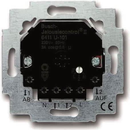 Купить Busch-Jaeger 6411 U-101 Unterputzmontiert Auslöser Rollo/Jalousie 2 Kanäle (2CKA006410A0377) в магазине wardena.ru