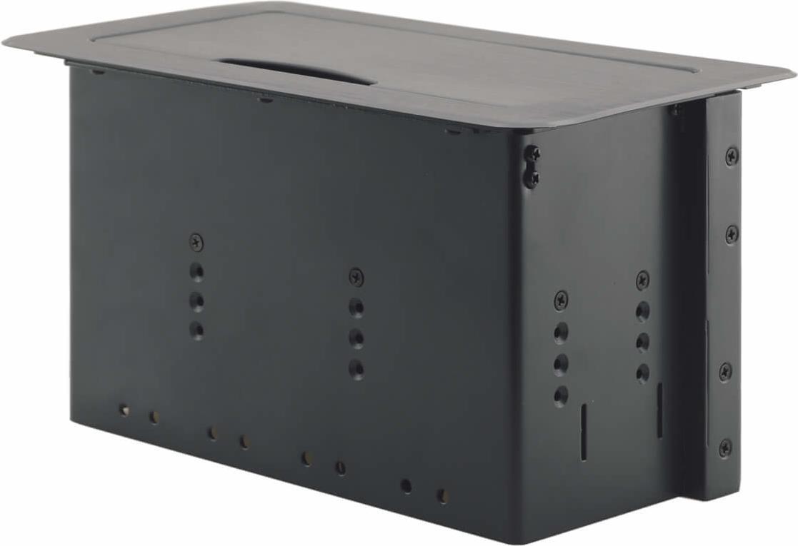Купить Kramer TBUS-6XL - Installationskasten Netzwerkoberfläche - Schwarzes eloxiertes Aluminium (80-004199) в магазине wardena.ru