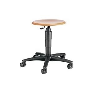 Купить Topstar Drehhocker "TEC 60 - Holz", Sitz Buche natur stufenlose Sitzhöhenverstellung mit Toplift (TÜV geprüft) (72260 HO1) в магазине wardena.ru