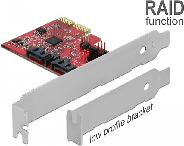 Купить Delock 2 Port SATA PCI Express Karte mit RAID 1 - Spiegelung bestehender Daten (90406) в магазине wardena.ru