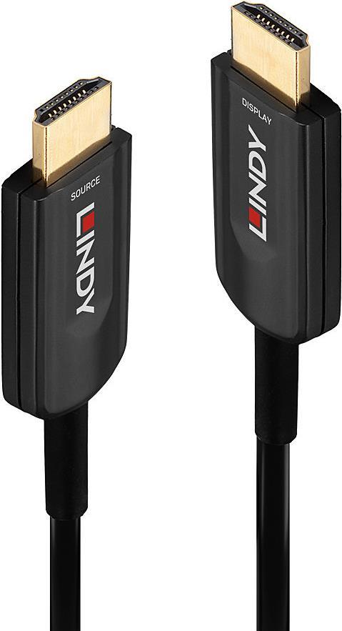 Купить Lindy - Ultra High Speed - HDMI-Kabel - HDMI männlich bis HDMI männlich - 15 m - Hybrid Kupfer/Kohlefaser - Schwarz - rund, unterstützt 8K 60 Hz (7680 x 4320), unterstützt 4K 120 Hz (3840 x 2160) (38381) в магазине wardena.ru