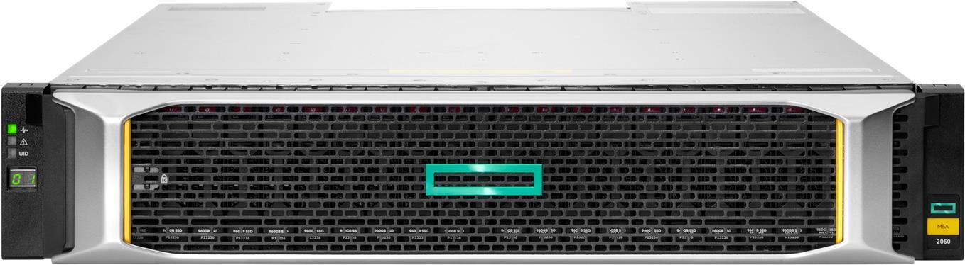 Купить HPE Modular Smart Array 2062 10GbE iSCSI SFF Storage - Festplatten-Array - 3.84 TB - 24 Schächte (SAS-3) - SSD 1.92 TB x 2 - iSCSI (10 GbE) (extern) - Rack - einbaufähig - 2U (R0Q82A) в магазине wardena.ru
