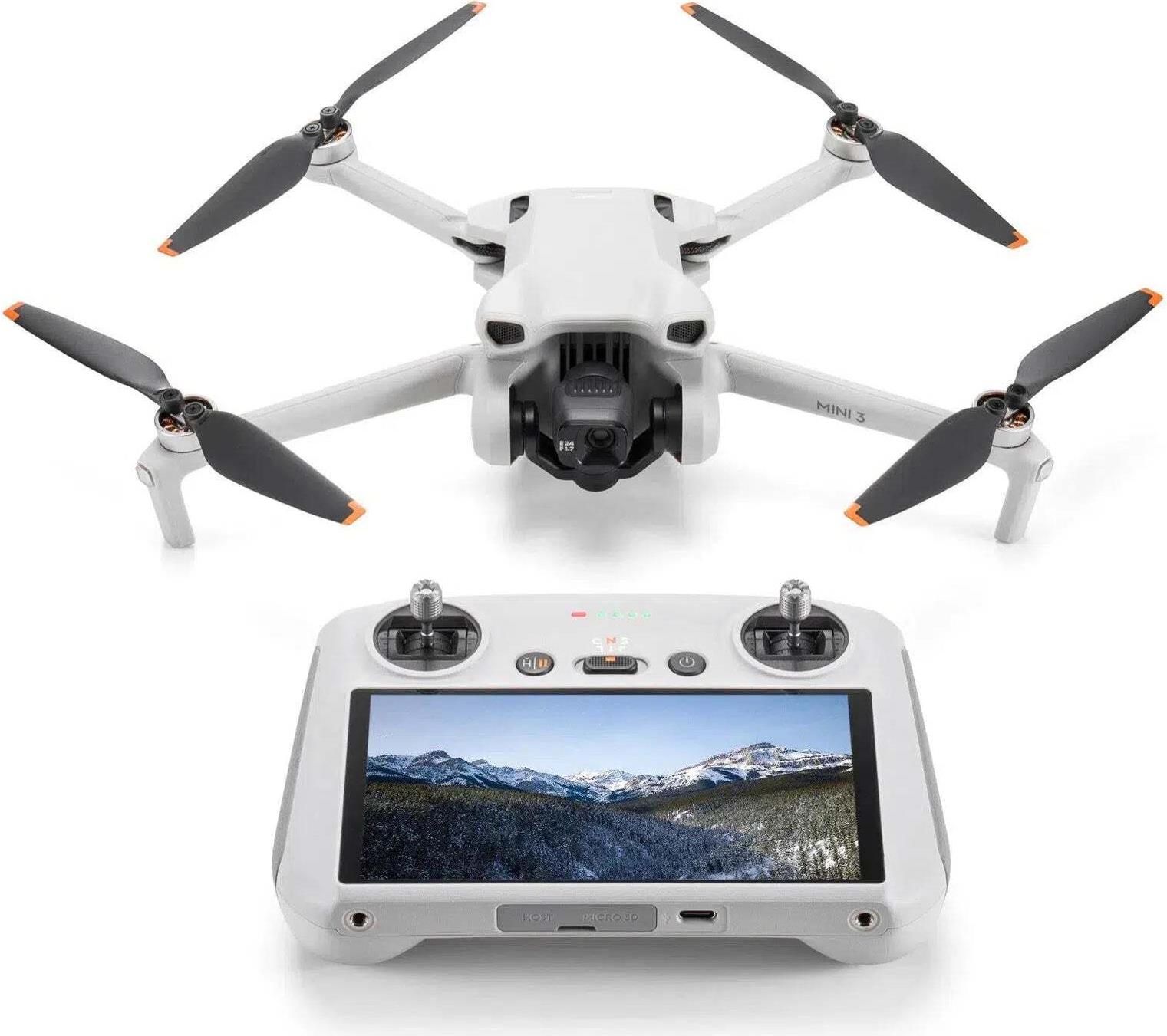 Купить DJI Mini 3 (RC) 4 Rotoren Mini-Drohne 48 MP 3840 x 2160 Pixel 2453 mAh Grau - Weiß (CP.MA.00000780.01) в магазине wardena.ru